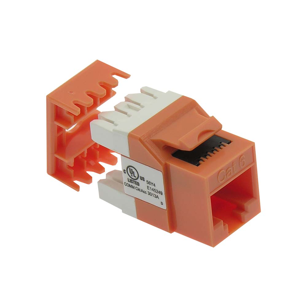 CAT6 RJ45 110 Type 180° Keystone Jack CAT6 RJ45 110 Type 180° Keystone Jack